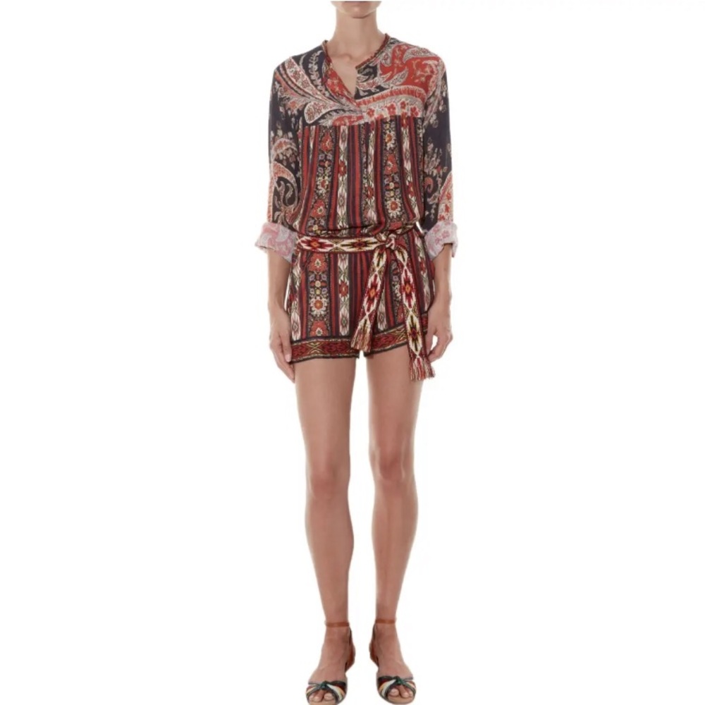 Isabel Marant Etoile Paisley Romper Jumper Sz S